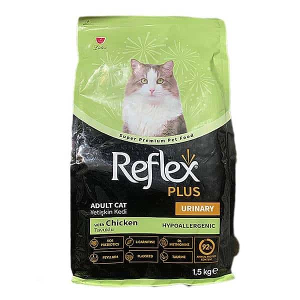 غذای خشک گربه رفلکس پلاس یورینری طعم مرغ 1/5کیلوگرم