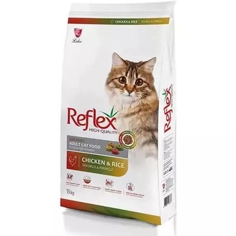 غذای خشک گربه رفلکس مولتی کالر وزن 15کیلوگرم( فاکتور نهایی به اضافه ده درصد مالیات میشود)