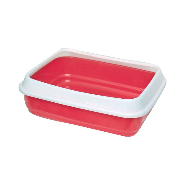 ظرف خاک گربه لبه دار ساده با بیلچه